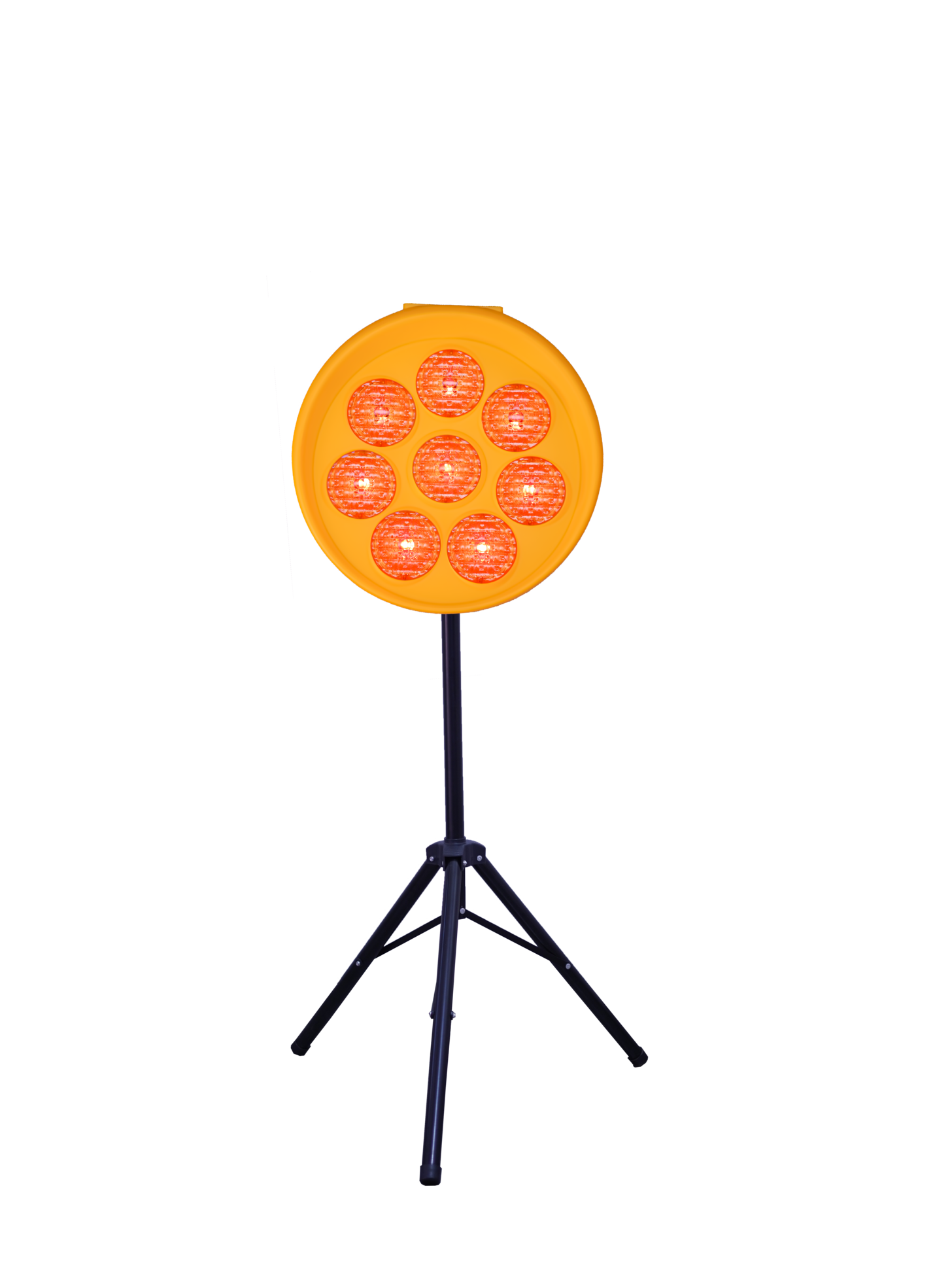 Small light mill, 37 cm diameter, containing 8 lenses of 8.5 cm diameter, solar-powered (S.P.)