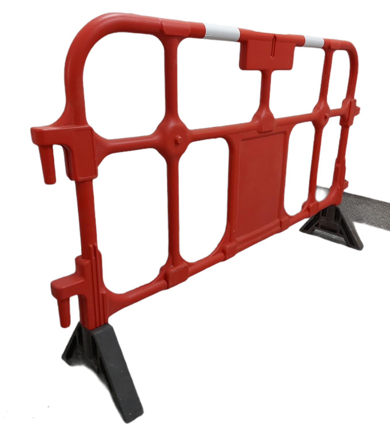 Economic plastic traffic barrier, size 1.5 x 1 m