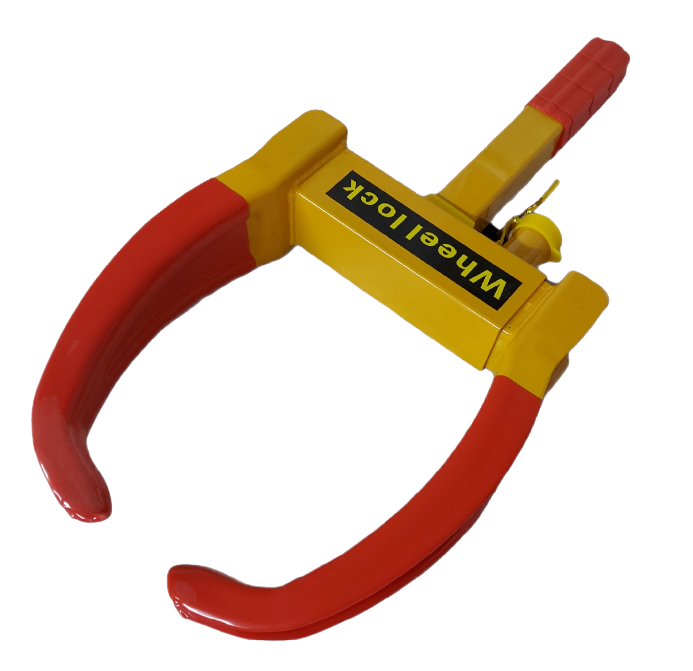 Quick-lock wheel clamp for violating vehicles