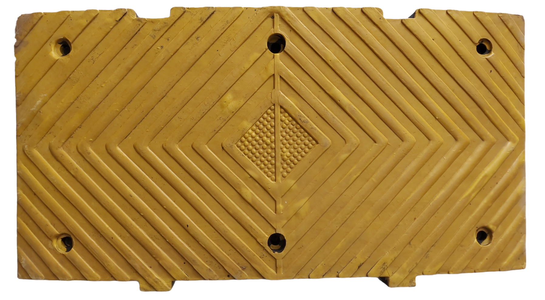 Industrial Speed Hump for Highways made of Rubber:Tile Size: Length 100, Width 50, Height 5 cm from the highest point