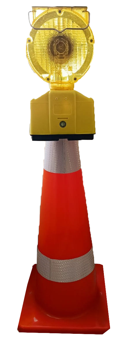 Traditional checkpoint lantern, solar-powered
